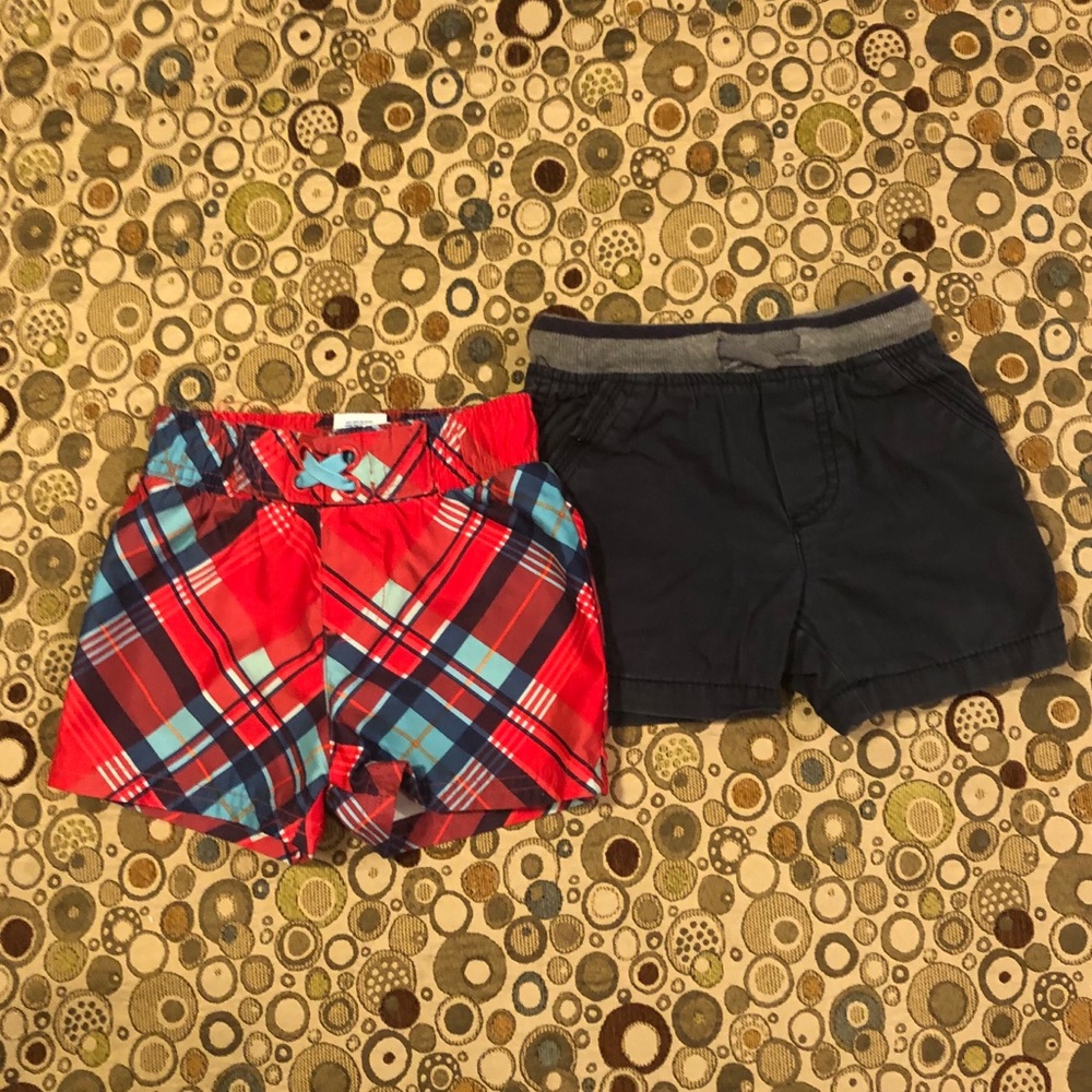 9 mo Circo swim trunks & 9-12 mo carter shorts
